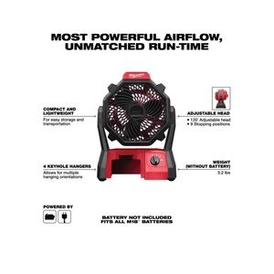 Milwaukee job site fan